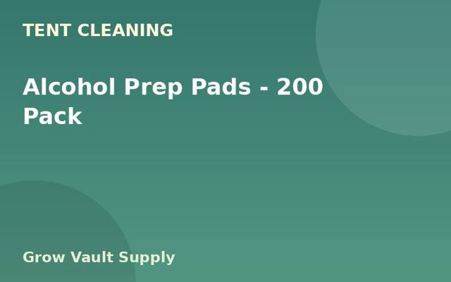 Alcohol Prep Pads — 200 Pack