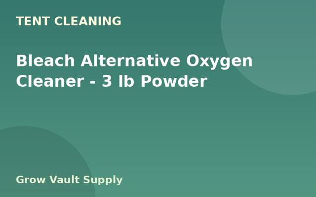 Bleach Alternative Oxygen Cleaner — 3 lb Powder