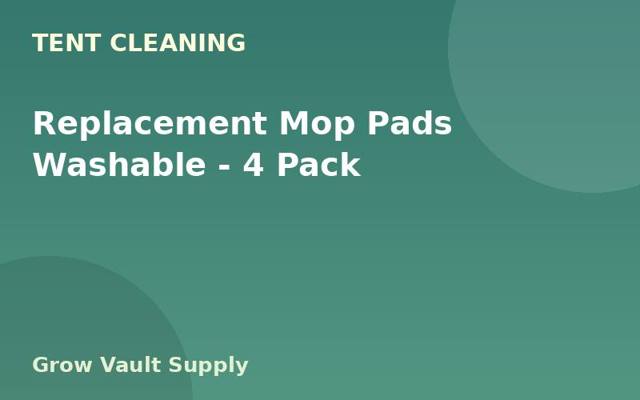 Replacement Mop Pads Washable — 4 Pack