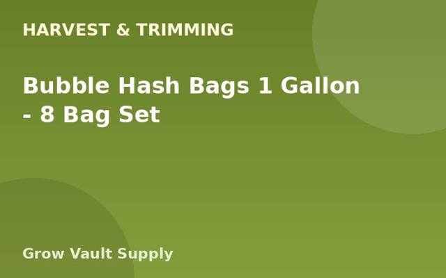 Bubble Hash Bags 1 Gallon — 8 Bag Set