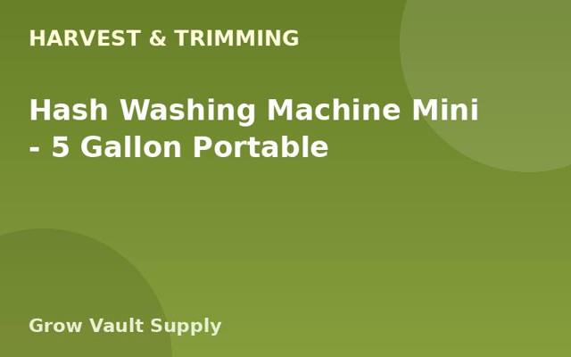 Hash Washing Machine Mini — 5 Gallon Portable