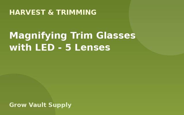 Magnifying Trim Glasses with LED — 5 Lenses
