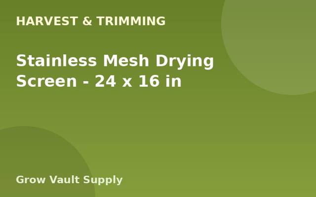 Stainless Mesh Drying Screen — 24 x 16 in
