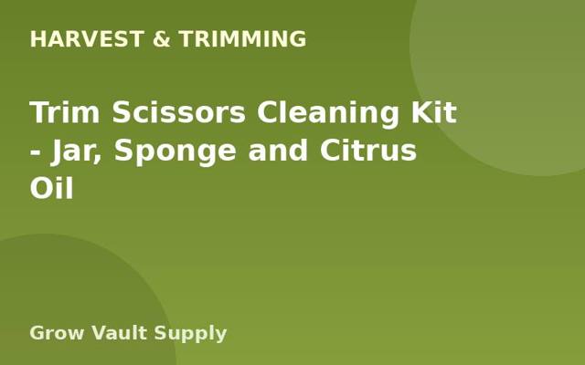 Trim Scissors Cleaning Kit — Jar, Sponge and Citrus Oil
