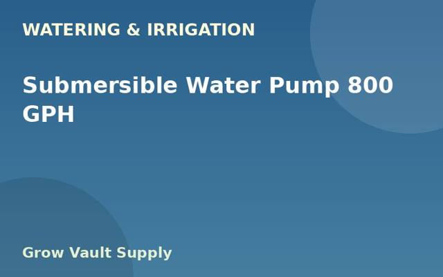 Submersible Water Pump 800 GPH