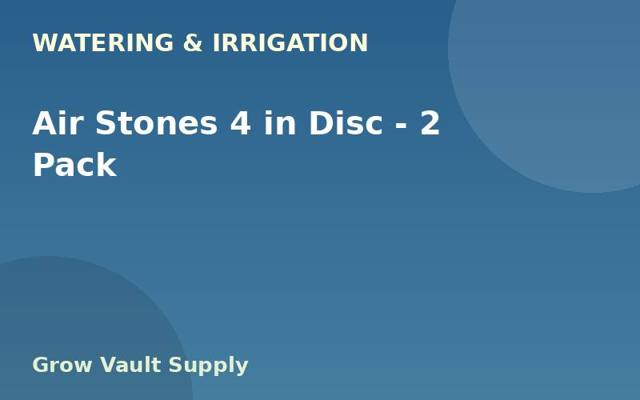 Air Stones 4 in Disc — 2 Pack