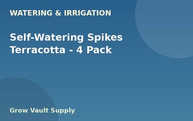 Self-Watering Spikes Terracotta — 4 Pack