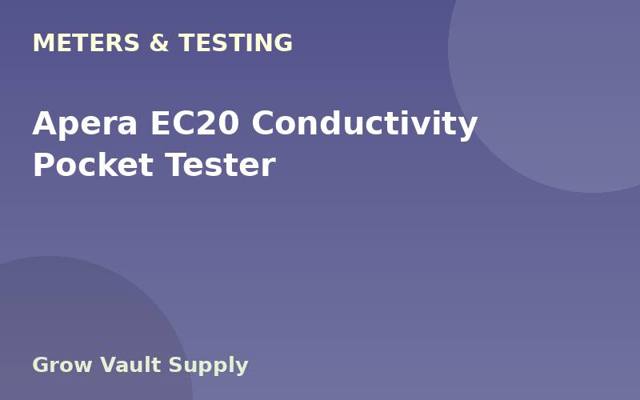 Apera EC20 Conductivity Pocket Tester
