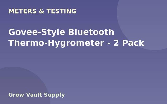 Govee-Style Bluetooth Thermo-Hygrometer — 2 Pack