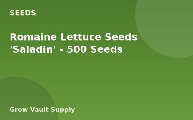 Romaine Lettuce Seeds 'Saladin' — 500 Seeds
