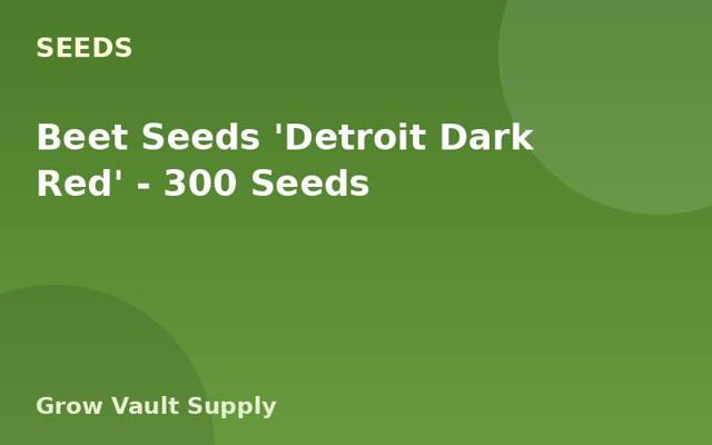 Beet Seeds 'Detroit Dark Red' — 300 Seeds