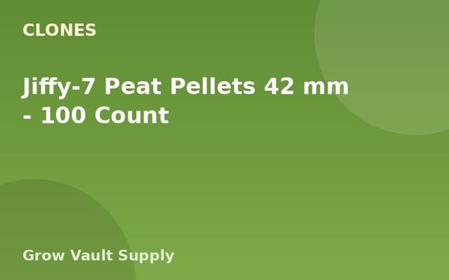 Jiffy-7 Peat Pellets 42 mm — 100 Count