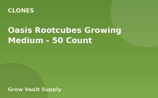 Oasis Rootcubes Growing Medium — 50 Count