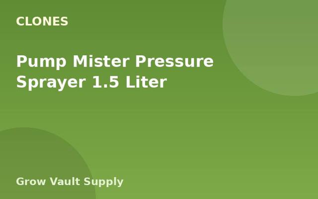 Pump Mister Pressure Sprayer 1.5 Liter