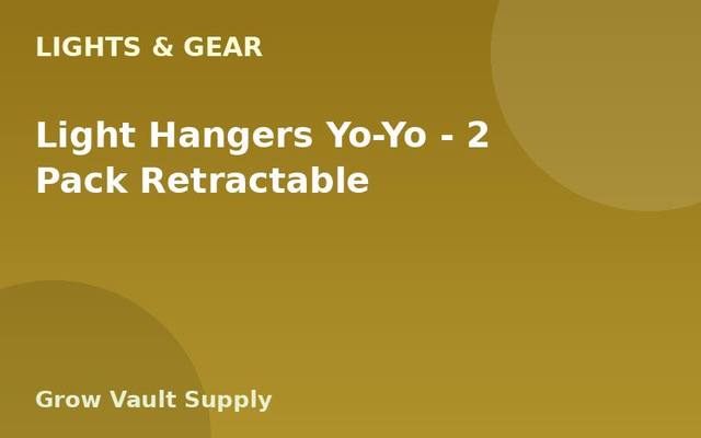 Light Hangers Yo-Yo — 2 Pack Retractable