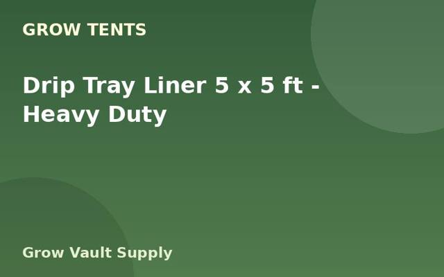 Drip Tray Liner 5 x 5 ft — Heavy Duty