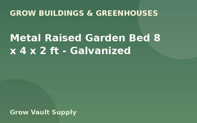 Metal Raised Garden Bed 8 x 4 x 2 ft — Galvanized