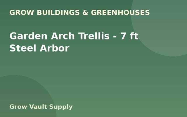 Garden Arch Trellis — 7 ft Steel Arbor