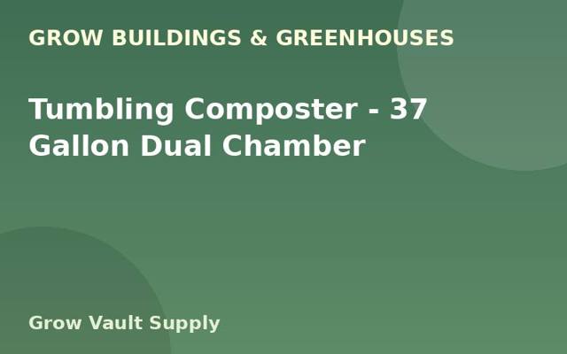Tumbling Composter — 37 Gallon Dual Chamber