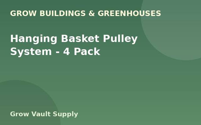 Hanging Basket Pulley System — 4 Pack