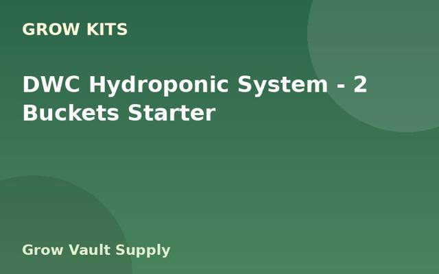 DWC Hydroponic System — 2 Buckets Starter