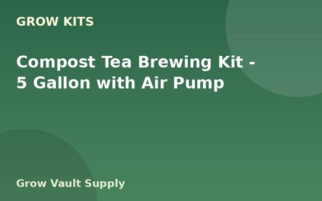 Compost Tea Brewing Kit — 5 Gallon with Air Pump